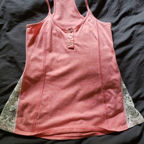 nwot pink lace tank top - Picture 2 of 6